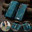 CASEME For Samsung Galaxy S26+ Phone Cases  008 Leather Cover with Detachable Wallet and Strap - Blue - 5