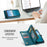 CASEME For Samsung Galaxy S26+ Phone Cases  008 Leather Cover with Detachable Wallet and Strap - Blue - 7