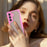 For Samsung Galaxy S26+ Case PC + TPU Semi-Transparent Frosted Finish Protective Phone Cover - Pink - 4