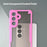 For Samsung Galaxy S26+ Case PC + TPU Semi-Transparent Frosted Finish Protective Phone Cover - Pink - 6