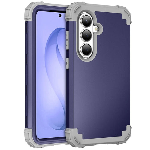 For Samsung Galaxy S26+ Case Shockproof PC + TPU Phone Back Cover - Navy Blue - 1