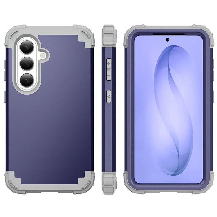 For Samsung Galaxy S26+ Case Shockproof PC + TPU Phone Back Cover - Navy Blue - 2
