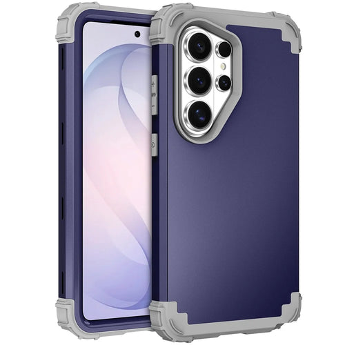 For Samsung Galaxy S26 Ultra Case Shockproof PC + TPU Phone Back Cover - Navy Blue - 1