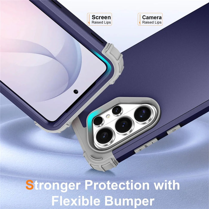 For Samsung Galaxy S26 Ultra Case Shockproof PC + TPU Phone Back Cover - Navy Blue - 3