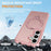For Samsung Galaxy S26+ Magnetic Case Kickstand TPU PC Shockproof Phone Back Cover - Pink - 4