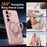 For Samsung Galaxy S26+ Magnetic Case Kickstand TPU PC Shockproof Phone Back Cover - Pink - 7