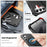 For Samsung Galaxy S26 Magnetic Case Small Wavy Edge PC + TPU Phone Cover - Black - 4