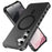 For Samsung Galaxy S26+ Magnetic Case Small Wavy Edge PC + TPU Phone Cover - Black - 1