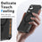 For Samsung Galaxy S26+ Magnetic Case Small Wavy Edge PC + TPU Phone Cover - Black - 5