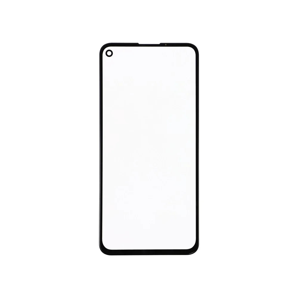 For Google Pixel 4a 5G Front Screen Glass Lens + OCA Adhesive Part (without Logo) - 1