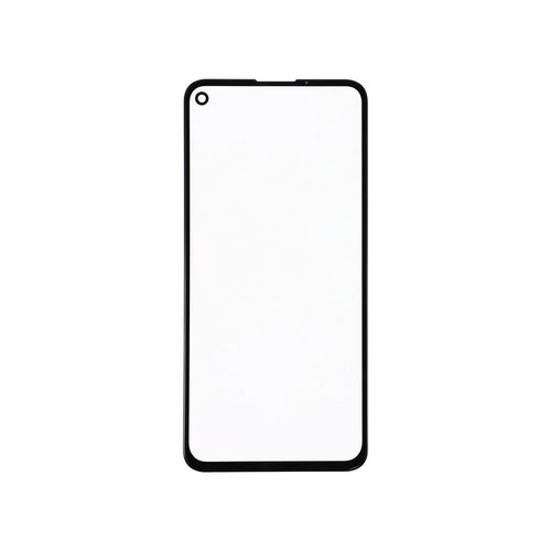 For Google Pixel 4a 5G Front Screen Glass Lens + OCA Adhesive Part (without Logo) - 1