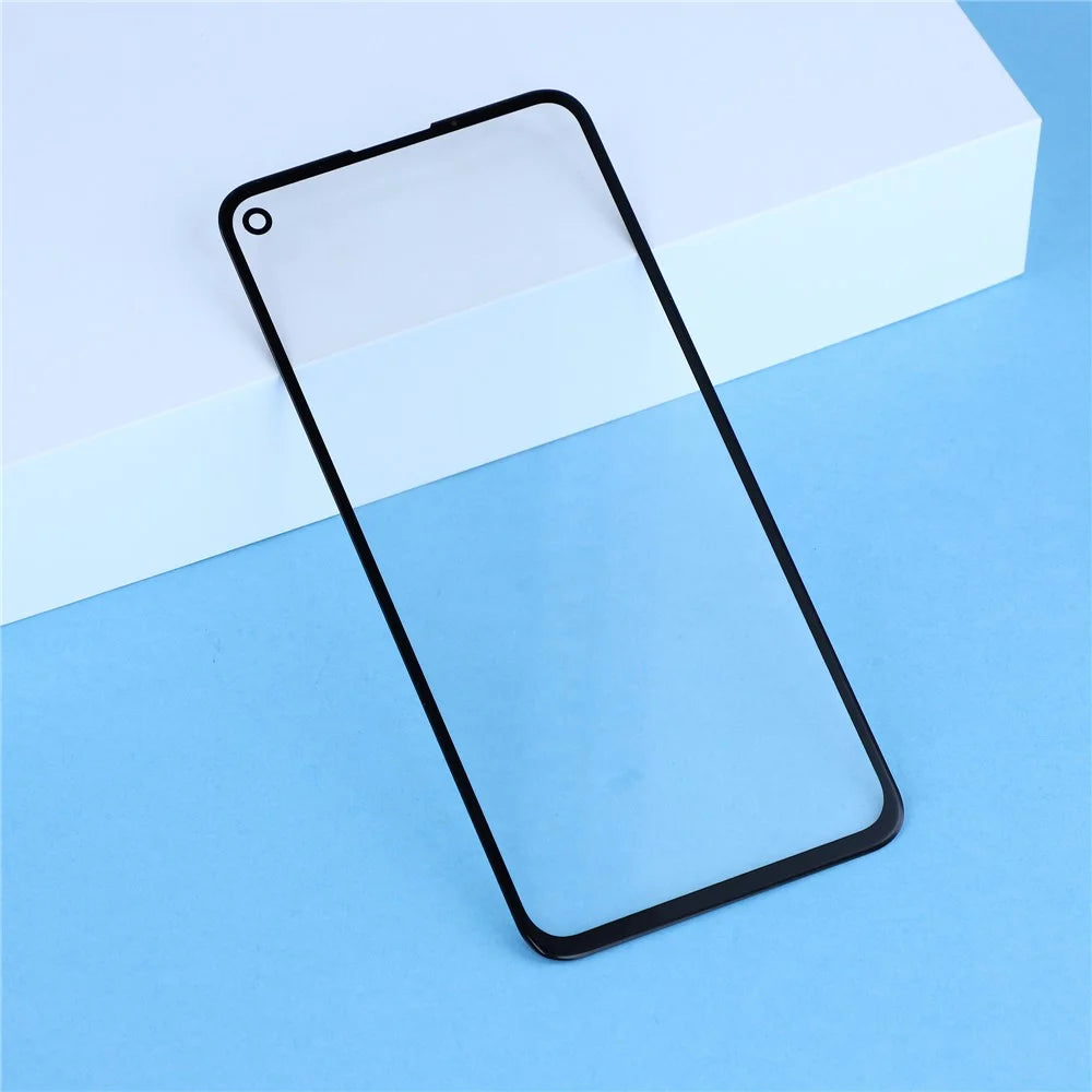 For Google Pixel 5a 5G Front Screen Glass Lens + OCA Adhesive Part (without Logo) - 3