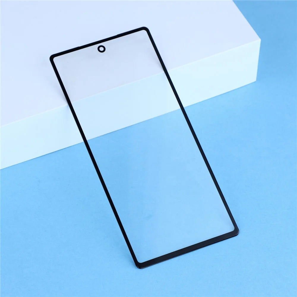 For Google Pixel 6a Front Screen Glass Lens + OCA Adhesive Part (without Logo) - 3