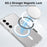 For Samsung Galaxy S26+ Magnetic Case 2.0mm Scratch Resistant TPU + PC Phone Cover - Transparent - 5