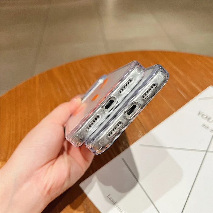 For iPhone 17 Pro Magnetic Case PC + TPU Matte Anti-Drop Phone Cover Compatible with MagSafe - Black - 6
