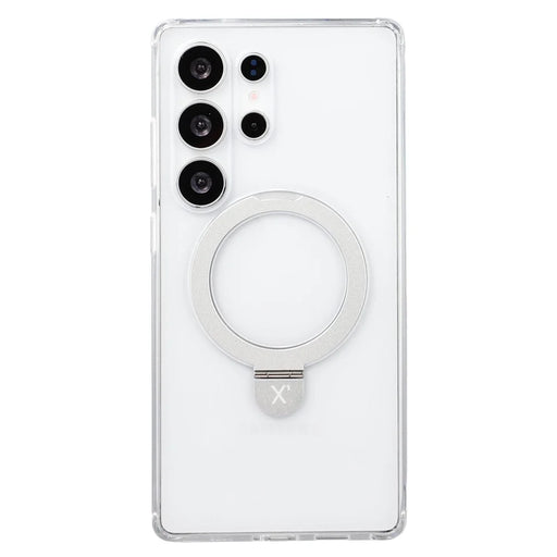 X-LEVEL For Samsung Galaxy S26 Ultra Case Metal Kickstand TPU PC Phone Back Cover - Transparent - 1
