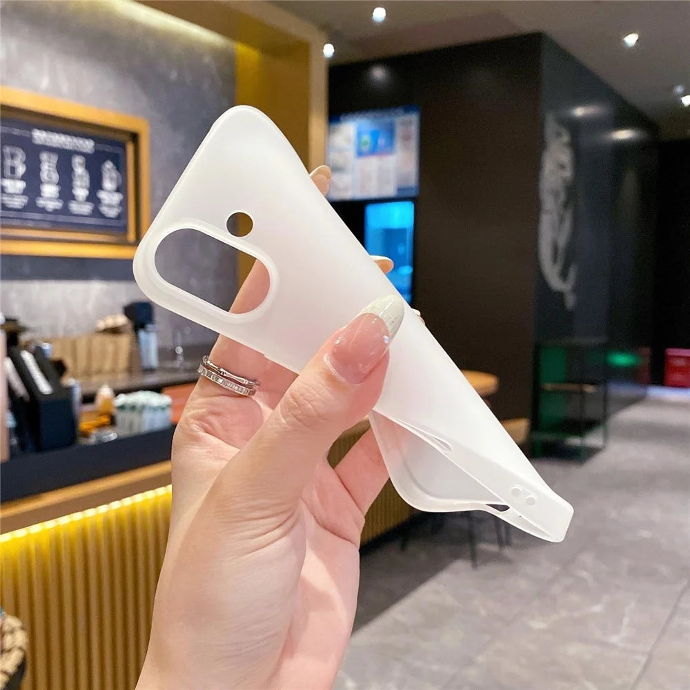 For iPhone 17 TPU Phone Case Matte Anti-Fingerprint Protective Cover - Red - 3