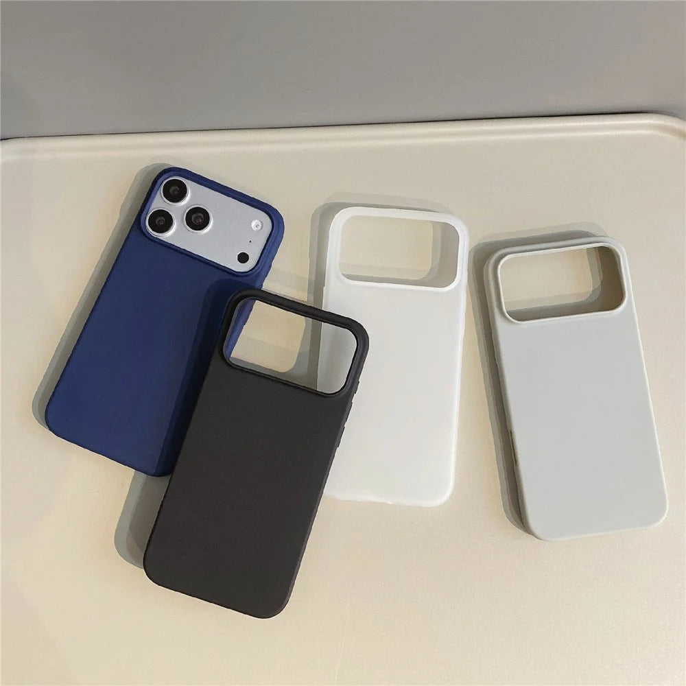 For iPhone 17 Pro TPU Phone Case Matte Anti-Fingerprint Protective Cover - Black - 5