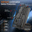 For Samsung Galaxy S26 Magnetic Case Ring Kickstand PC + TPU Hybrid Phone Cover - Black - 2