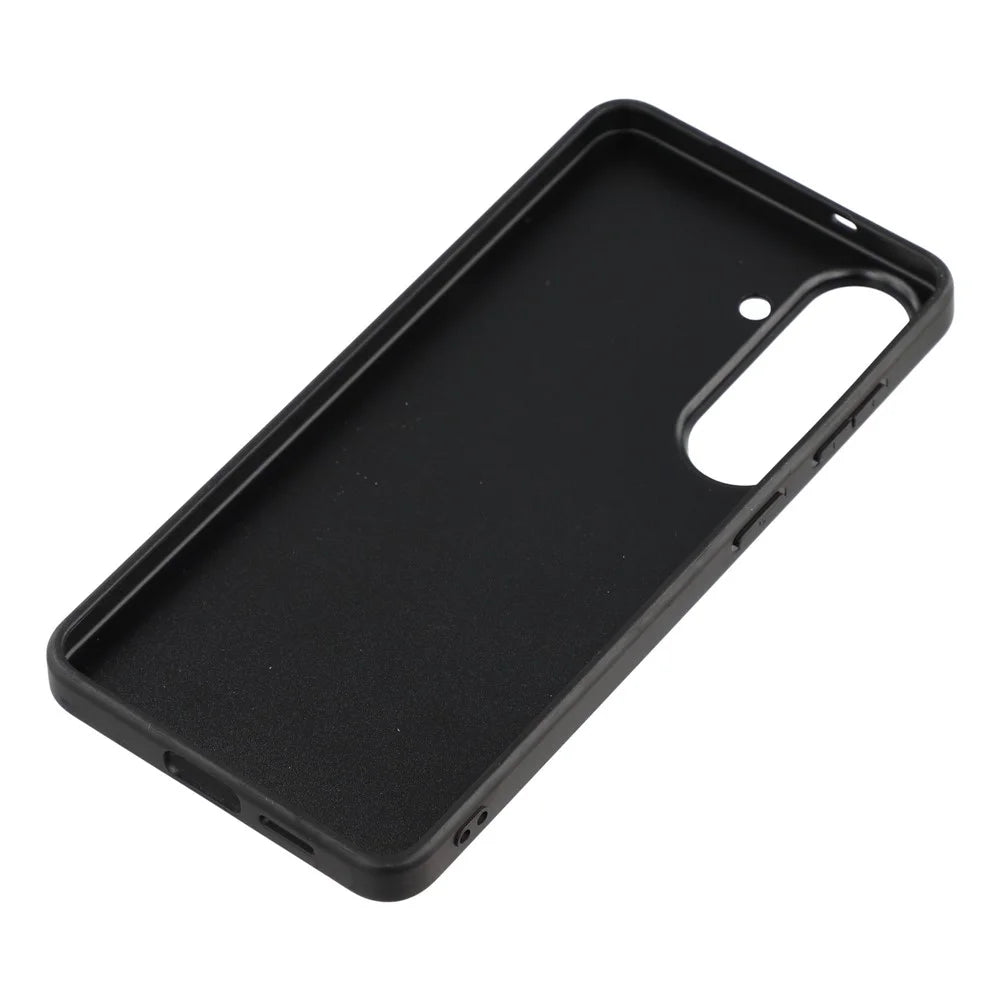 X-LEVEL Bojue-3 Series For Samsung Galaxy S26 Case Leather Coated PC + TPU Phone Back Cover - Black - 5
