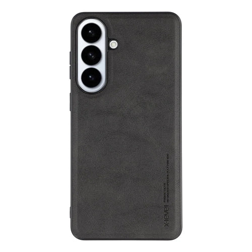 X-LEVEL Bojue-3 Series For Samsung Galaxy S26+ Case Leather Coated PC+TPU Phone Back Cover - Black - 1