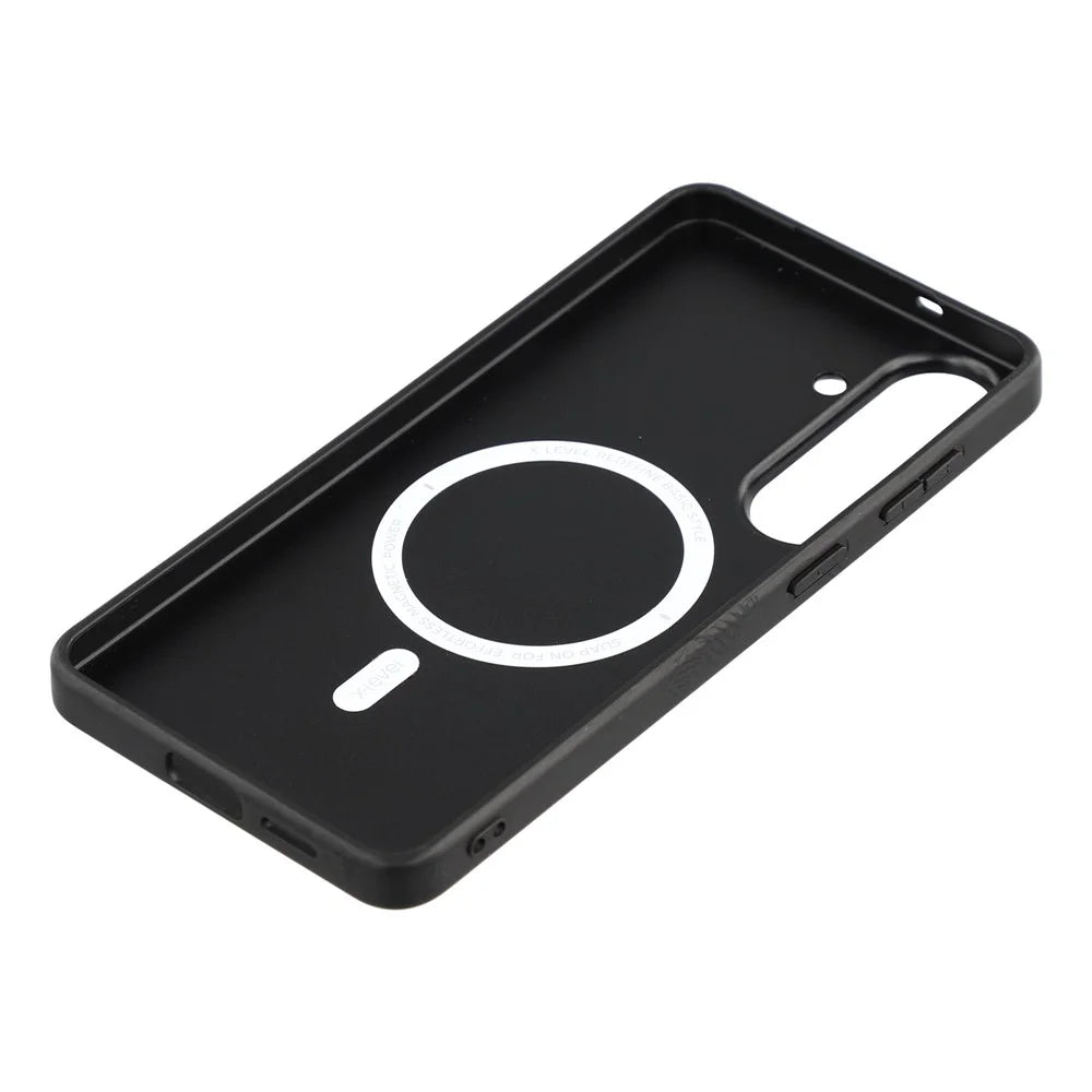 X-LEVEL For Samsung Galaxy S26 Magnetic Case PC + TPU + PU Phone Back Cover - Black - 5