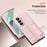 For Samsung Galaxy Z Fold7 5G Case Kickstand Dual Hinge PC Phone Cover with Tempered Glass Film / Stylus - Pink - 2