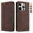 For iPhone 15 Pro Case RINACASIS RC23 RFID Blocking Wallet Stand PU Leather Phone Cover - Brown - 1