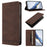 For iPhone 15 Pro Case RINACASIS RC23 RFID Blocking Wallet Stand PU Leather Phone Cover - Brown - 3