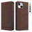 For iPhone 15 Case RINACASIS RC23 RFID Blocking Wallet Stand PU Leather Phone Cover - Brown - 1