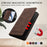 For iPhone 15 Case RINACASIS RC23 RFID Blocking Wallet Stand PU Leather Phone Cover - Brown - 6