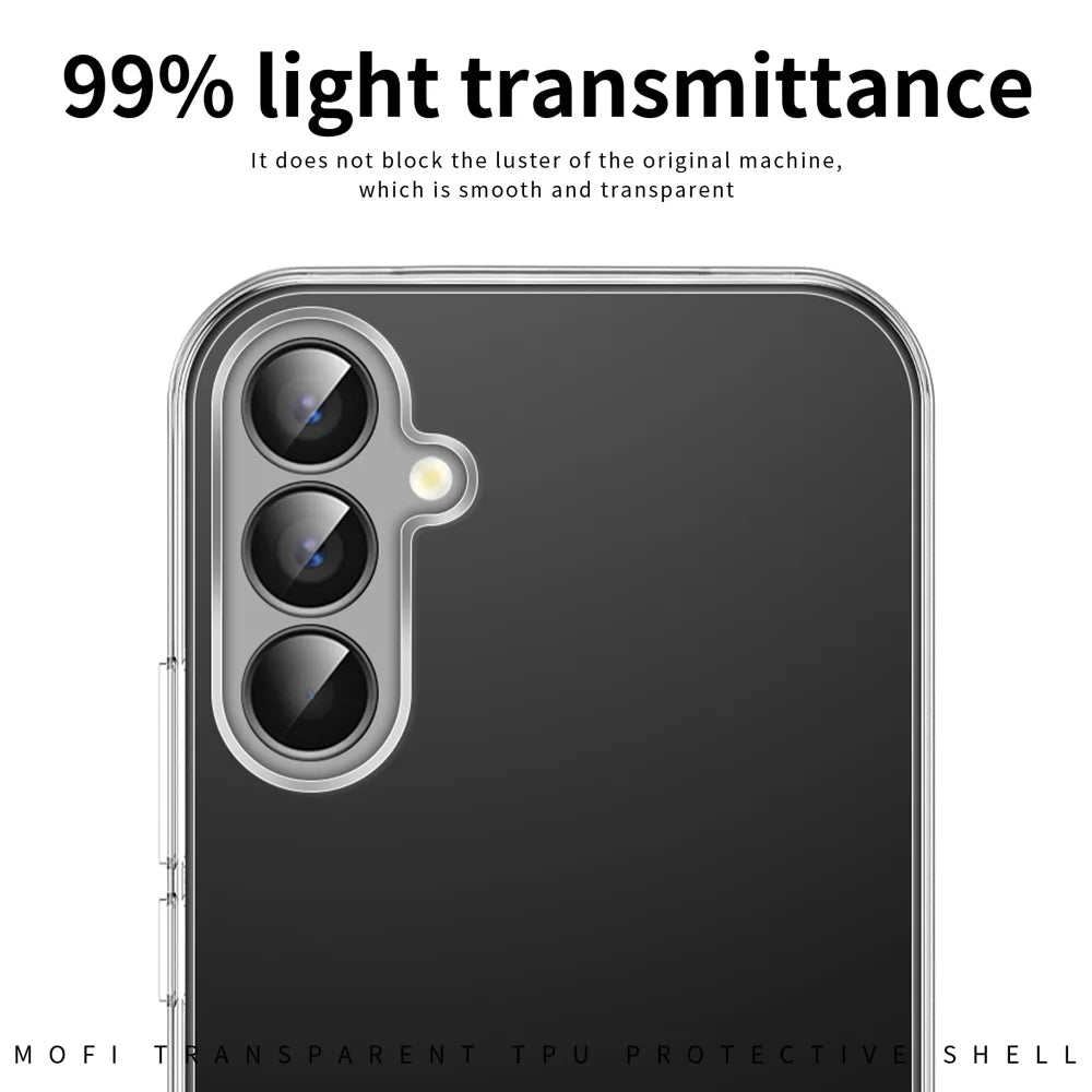 MOFI For Samsung Galaxy A37 5G Clear Phone Case  Ultra-Thin TPU Phone Back Cover - Transparent - 3