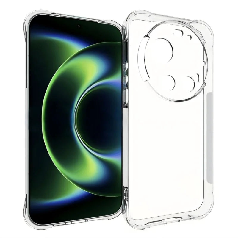 WANLONFENG For Xiaomi 17 Ultra 5G TPU Case  WL2 Series 2.0mm Phone Cover with 2Pcs Tempered Glass Films - Transparent - 2