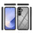 For Samsung Galaxy S26 Clear Case PC + TPU Phone Back Cover with PET Screen Film - Black - 5