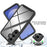 For Samsung Galaxy S26+ Clear Case PC + TPU Phone Back Cover with PET Screen Film - Black - 4