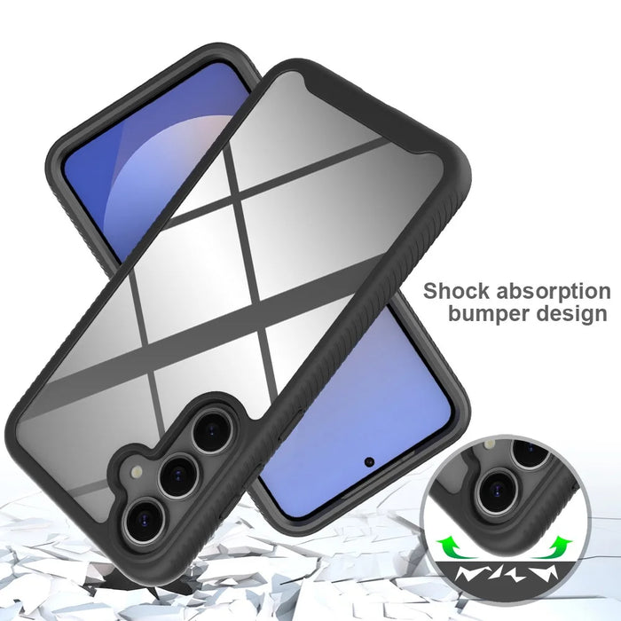 For Samsung Galaxy S26+ Case Anti Drop 2 in 1 PC + TPU Phone Cover - Black - 5