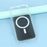 For iPhone 16 Pro Case Compatible with MagSafe Clear Glitter Shockproof TPU Acrylic Phone Cover - Black - 6