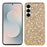 For Samsung Galaxy S26 Case Electroplating TPU + PC Sparkling Glitter Phone Back Cover - Gold - 1