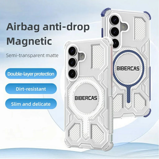 BIBERCAS J-16 Transparent Series For Samsung Galaxy S26 Magnetic Case TPU + PC Phone Cover - Transparent - 2