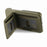 For iPhone 18 Pro / 17 Pro Case RFID Blocking Card Holder Litchi Texture Leather Back Cover - Midnight Green - 4