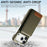 For iPhone 18 Pro / 17 Pro Case RFID Blocking Card Holder Litchi Texture Leather Back Cover - Midnight Green - 6