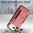 For iPhone 17 Pro Max Retro PU Leather Case Phone Cover with RFID Blocking Card Holder  /  Ring Holder - Pink - 6