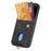 For iPhone 17 Pro Max Case with Card Holder Kickstand Leather Phone Back Cover - Black - 3