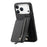 For iPhone 17 Pro Max Case Carbon Fiber Leather Coated TPU + PC Phone Cover - Black - 1
