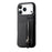 For iPhone 17 Pro Max Case Carbon Fiber Leather Coated TPU + PC Phone Cover - Black - 3