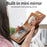 For iPhone 17 Pro Max Case with Mirror Card Holder RFID Blocking Litchi Texture PU PC Phone Back Cover - Black - 6