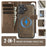 AUTSPACE A05 For iPhone 17 Case Wallet Stand Detachable Leather Magnetic Phone Cover - Coffee - 2