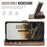 AUTSPACE A05 For iPhone 17 Case Wallet Stand Detachable Leather Magnetic Phone Cover - Coffee - 6
