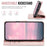 AUTSPACE A05 For iPhone 17 Pro Case Wallet Stand Detachable Leather Magnetic Phone Cover - Pink - 6