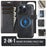 AUTSPACE A05 For iPhone 16 Pro Case Wallet Stand Detachable Leather Magnetic Phone Cover - Black - 2